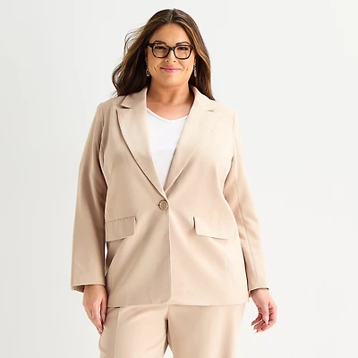 Liz Claiborne Womens Plus Classic Fit Blazer