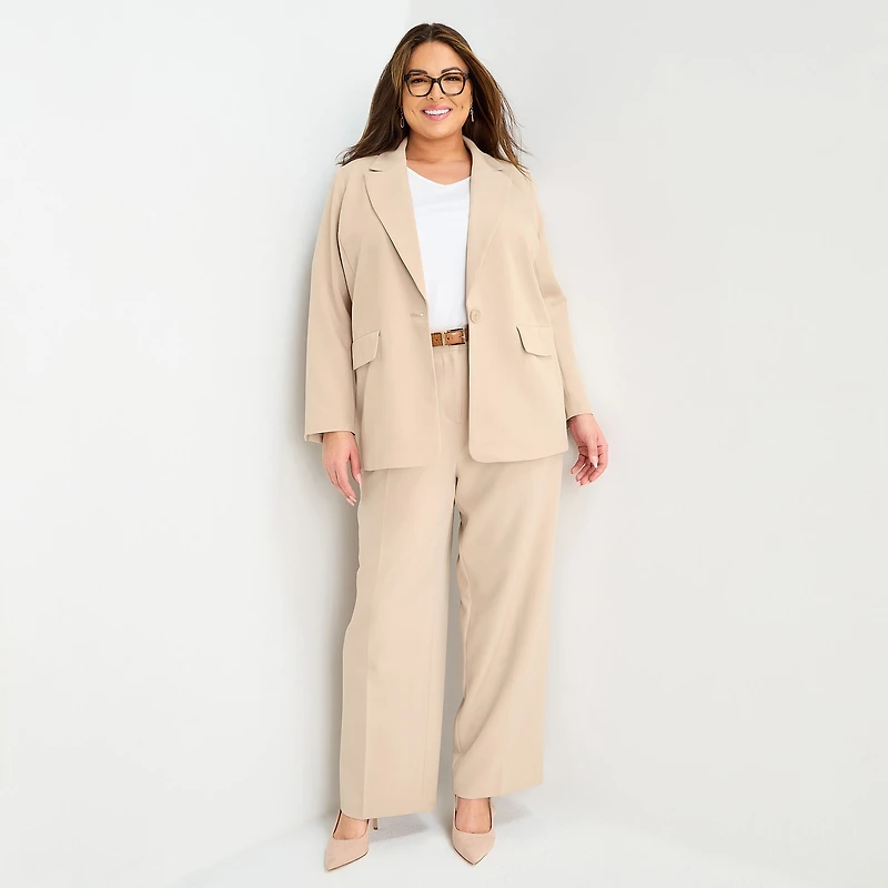 Liz Claiborne Womens Plus Classic Fit Blazer