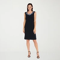 R & M Richards Womens Leaf Jacket Dress