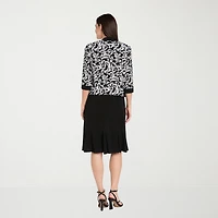 R & M Richards Womens Scroll Jacket Dress