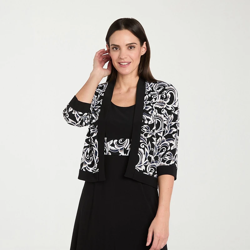 R & M Richards Womens Scroll Jacket Dress