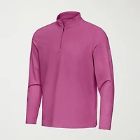 Antigua Mens Mock Neck Long Sleeve Quarter-Zip Pullover