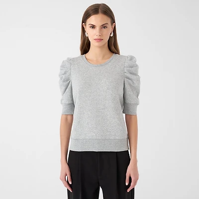 RM Rebecca Minkoff Womens Crew Neck Elbow Sleeve Sweatshirt