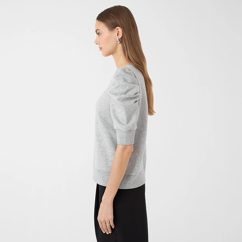 RM Rebecca Minkoff Womens Crew Neck Elbow Sleeve Sweatshirt
