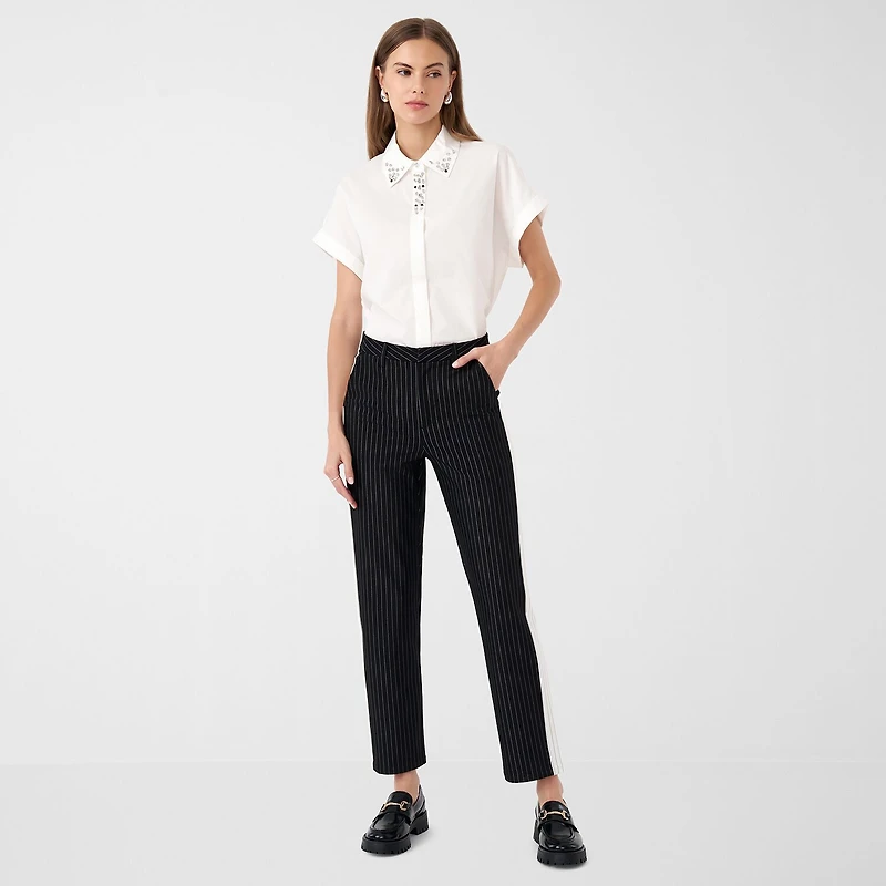 RM Rebecca Minkoff Womens Straight High Rise Ankle Pant