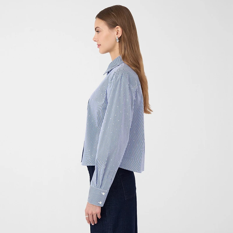 RM Rebecca Minkoff Womens Long Sleeve Boxy Fit Embellished Button-Down Shirt