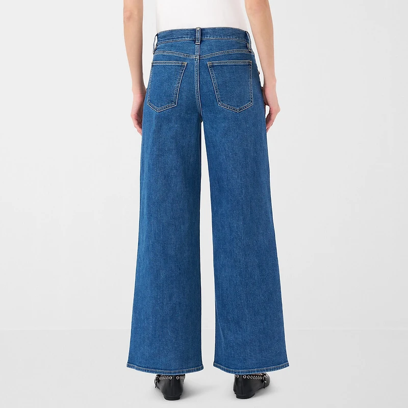 RM Rebecca Minkoff Womens High Rise Wide Leg Jean