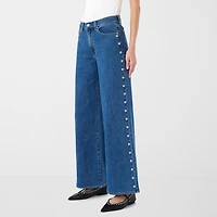 RM Rebecca Minkoff Womens High Rise Wide Leg Jean