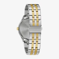 Caravelle Designed By Bulova Mens Two Tone Stainless Steel 2-pc. Watch Boxed Set 45k000