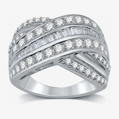 (H-I / I1) Womens 2 CT. T.W. Lab Grown White Diamond 10K Gold Band