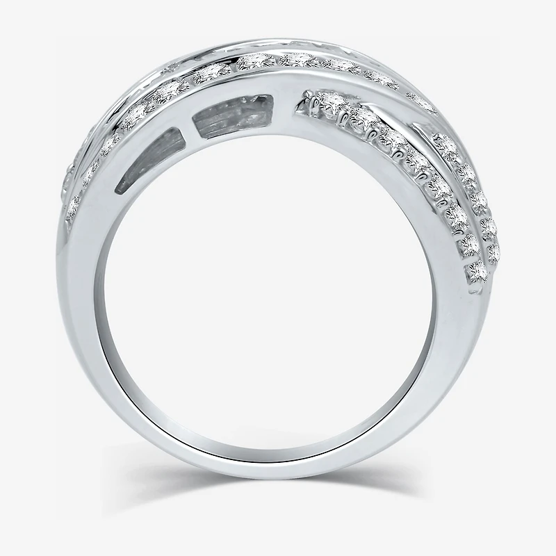 (H-I / I1) Womens 2 CT. T.W. Lab Grown White Diamond 10K Gold Band