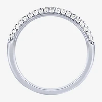 (H-I / I1) Womens 2 CT. T.W. Lab Grown White Diamond 14K Gold Round Side Stone Halo Bridal Set