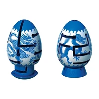 BePuzzled Smart Egg 2-Layer Labyrinth Puzzle - Blue Dragon: Challenging