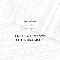 Casual Comfort Geo Threads Pattern Oversized Duvet Cover Set
