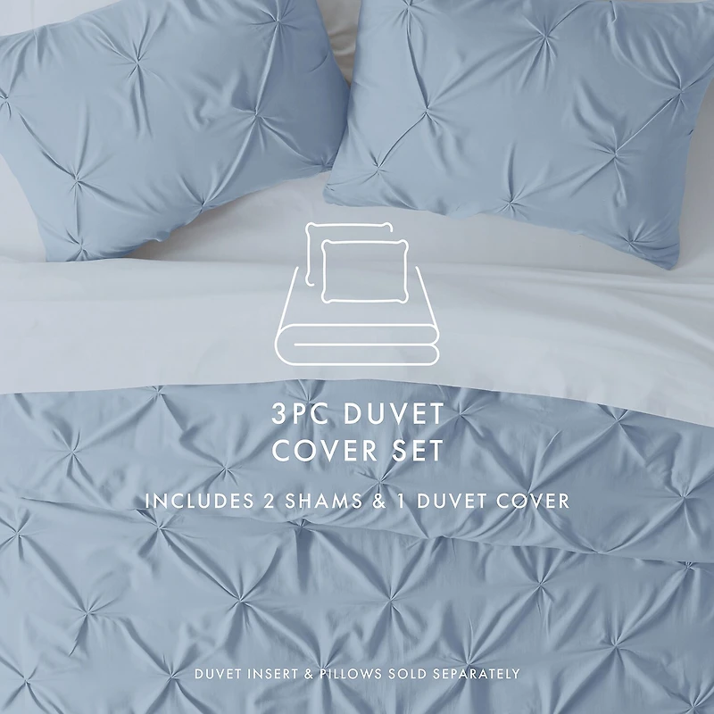 Casual Comfort Pinch Pleat Duvet Cover Set