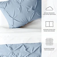 Casual Comfort Pinch Pleat Duvet Cover Set