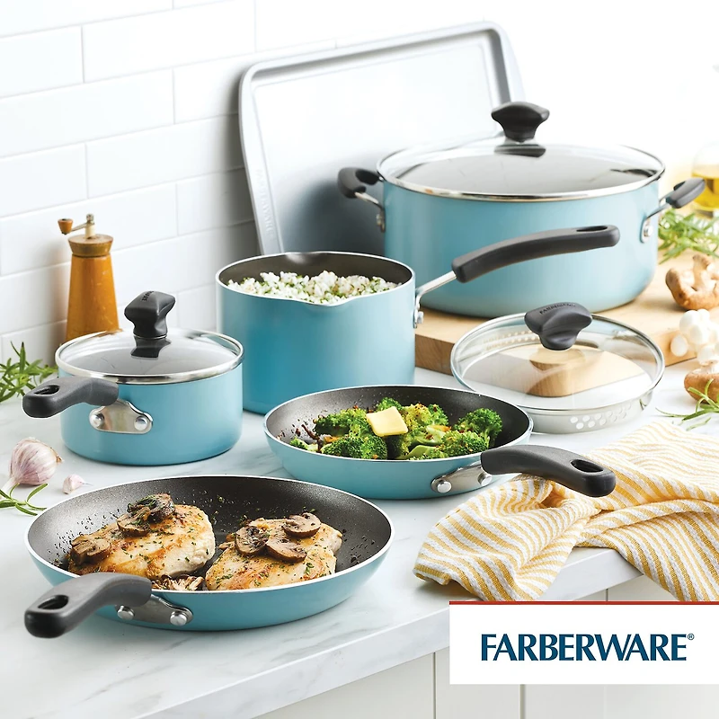 Farberware Cookstart DiamondMax Aluminum 15-pc. Cookware Set