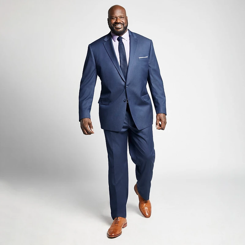 Shaquille O'Neal XLG™ Mens Big and Tall Stretch Fabric Regular Fit Flat Front Suit Pant