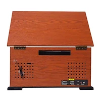 Victor state 7-in-1 mahogany wood music Turntable