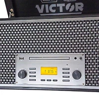 Victor monument 8-in-1 graphite wood music Turntable