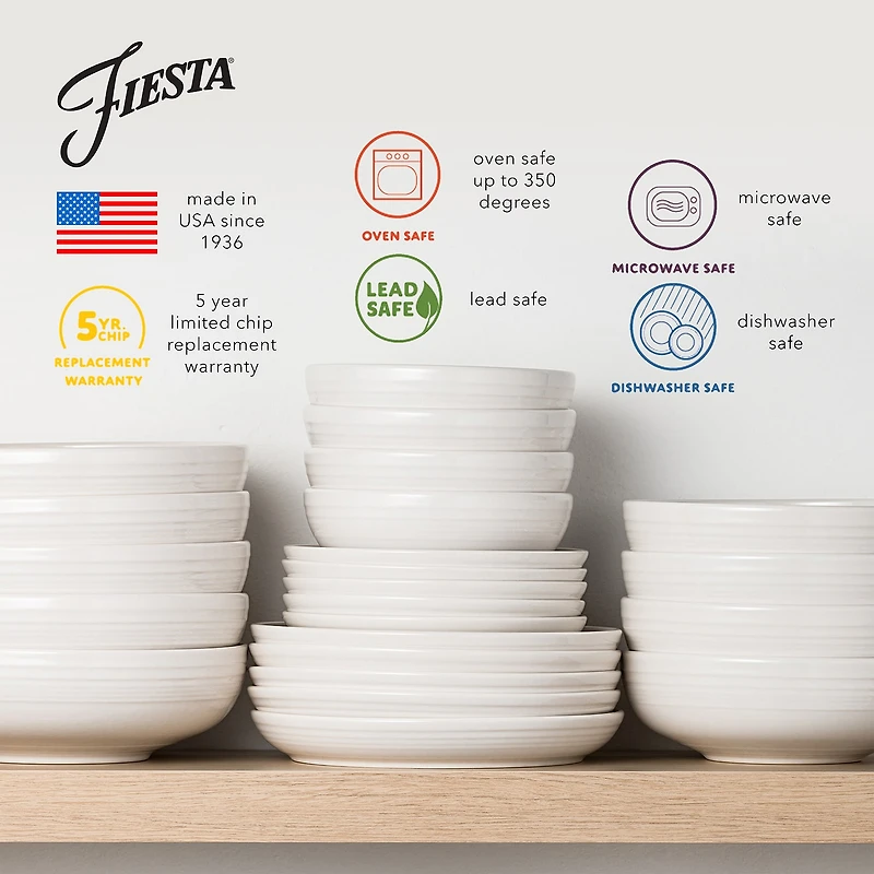 Fiesta Bistro Coupe 3-pc. Ceramic Place Setting