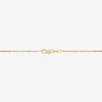 Made in Italy Womens 14K Gold 18 Inch Singapore Chain Necklace