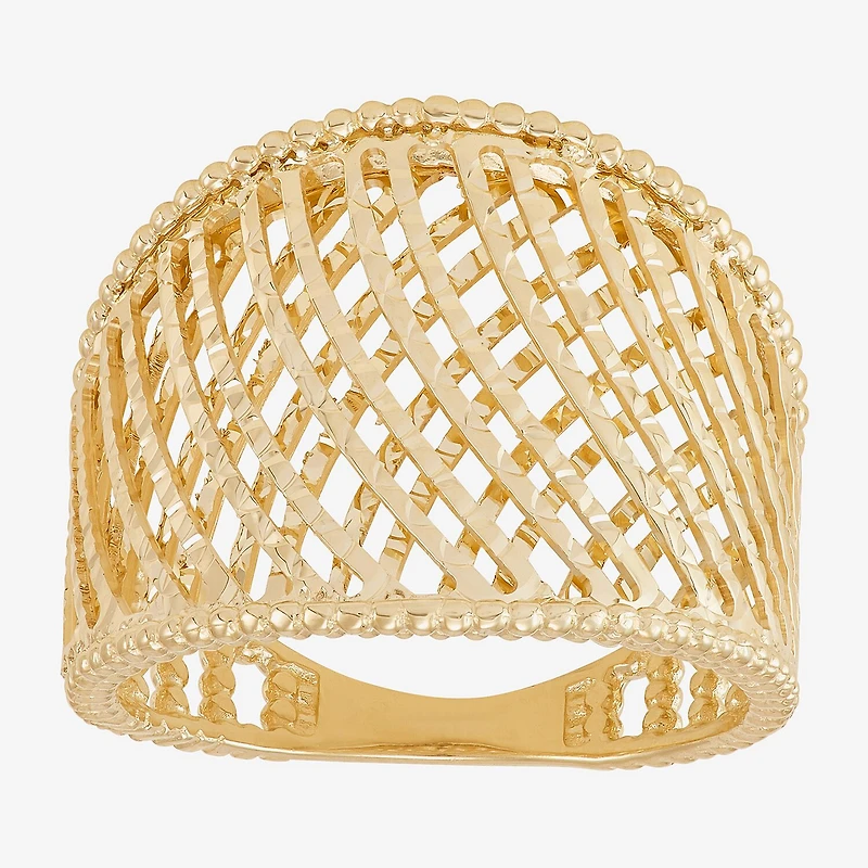 Made Italy Womens 20.5MM 14K Gold Band