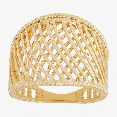 Made Italy Womens 20.5MM 14K Gold Band
