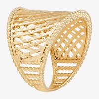 Made Italy Womens 20.5MM 14K Gold Band
