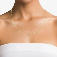 Gold Addiction Womens 10K Gold 18 Inch Link Chain Necklace