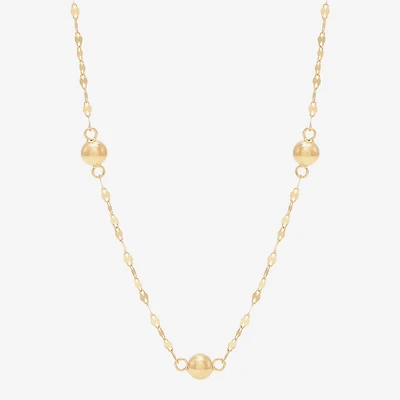 Made in Italy Womens 14K Gold 18 Inch Chain Necklace