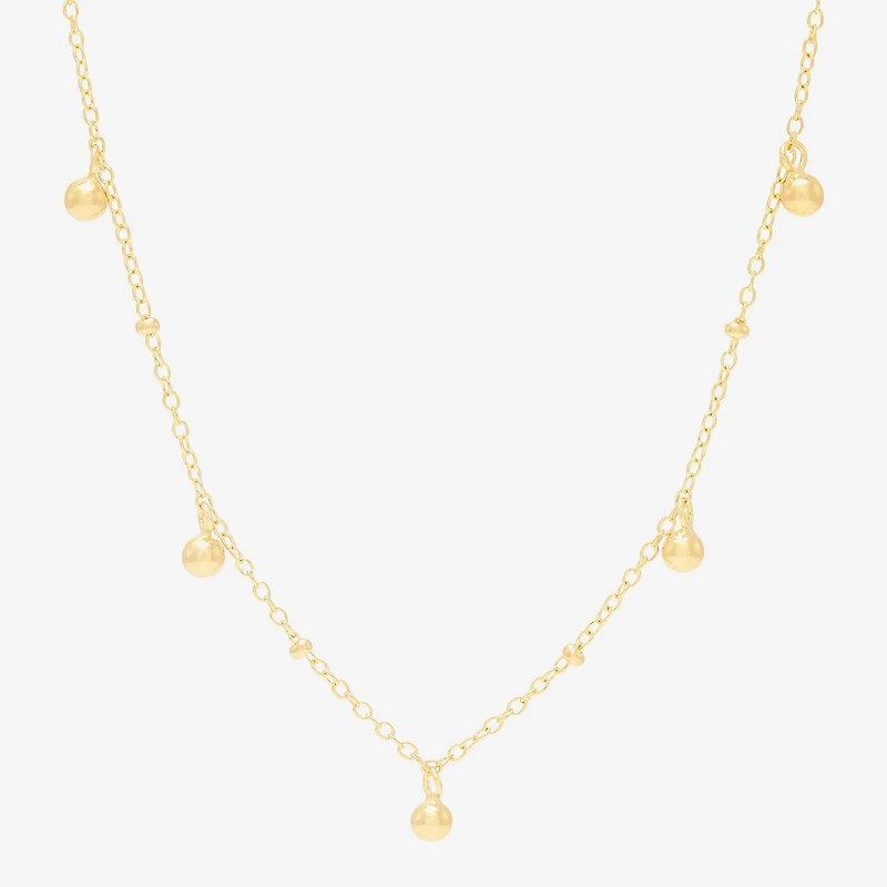 Womens 14K Gold Over Silver 2-pc. Necklace Set
