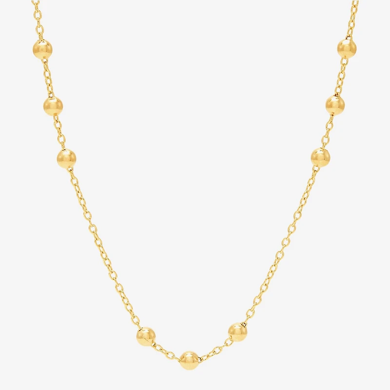 Womens 14K Gold Over Silver 2-pc. Necklace Set