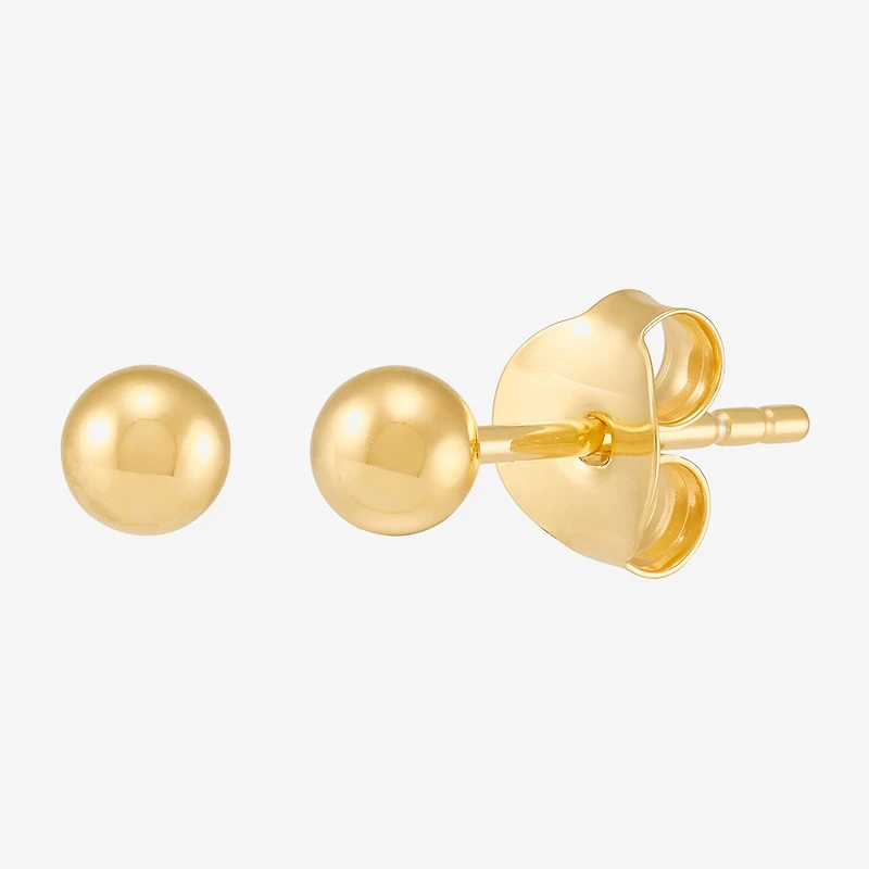 Silver Addiction Womens 14K Gold Over Silver 2 Pair Earring Set