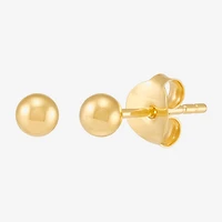Silver Addiction Womens 14K Gold Over Silver 2 Pair Earring Set