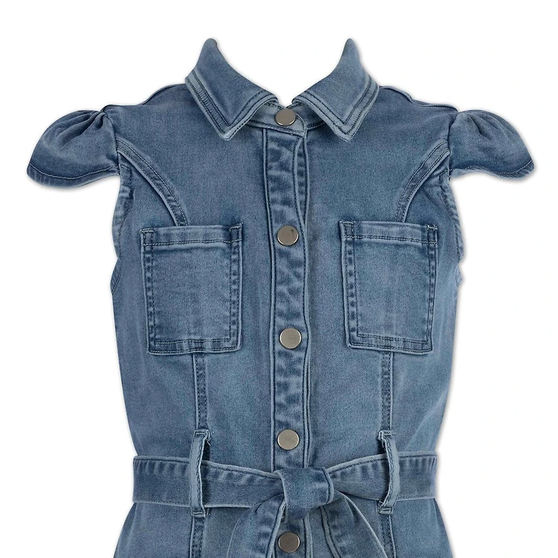 Speechless Big Kid Girls Short Sleeve Shirt Dress