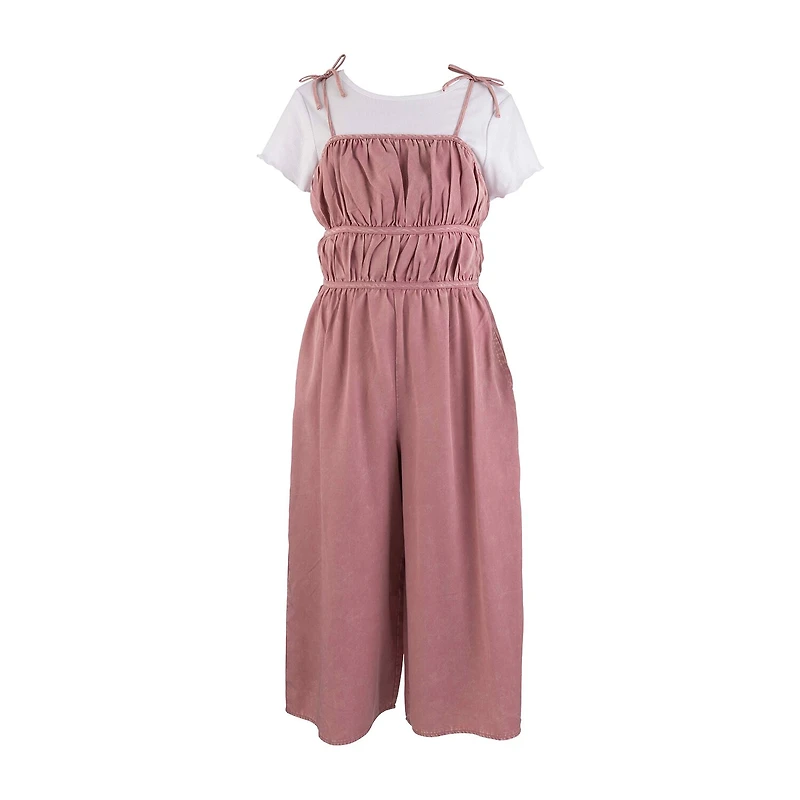 Speechless Big Kid Girls Round Neck Sleeveless 2-pc. Jumpsuit