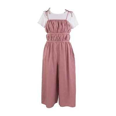Speechless Big Kid Girls Round Neck Sleeveless 2-pc. Jumpsuit