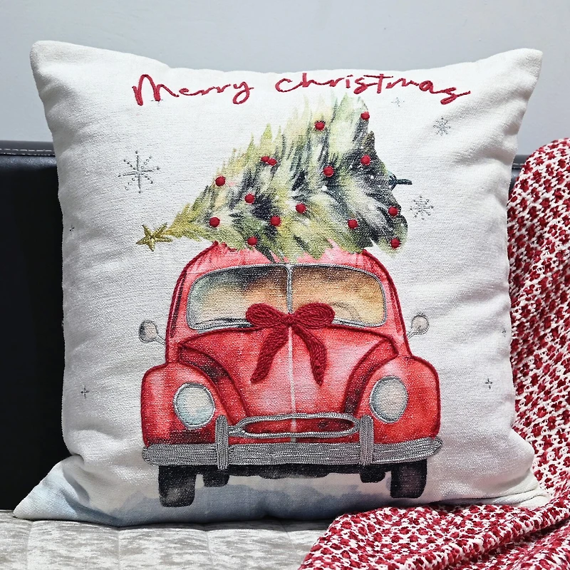 Vibhsa Accent Holiday Square Throw Pillow