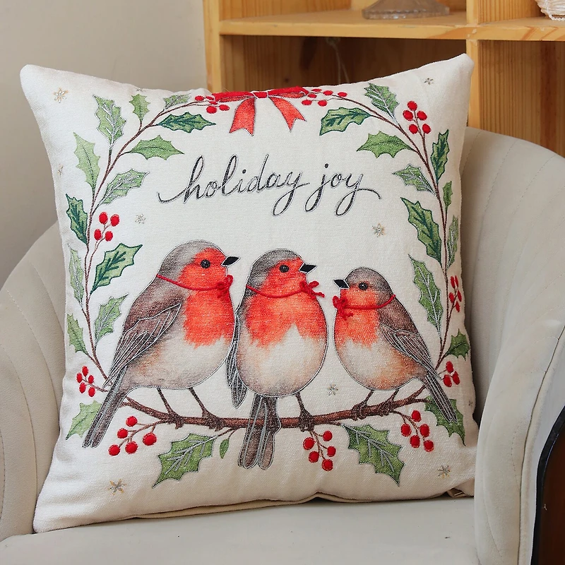 Vibhsa Accent Holiday Square Throw Pillow