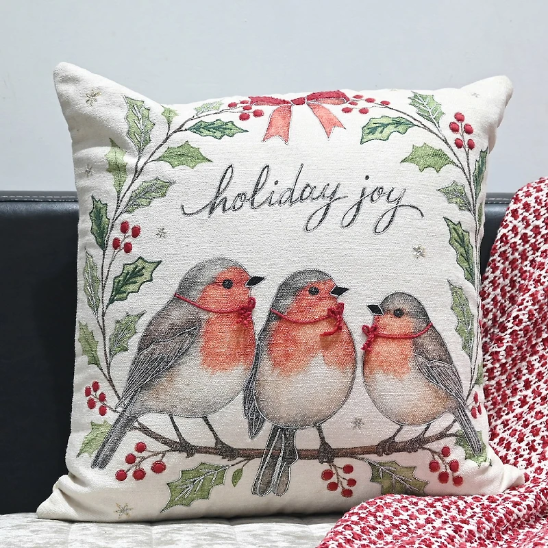 Vibhsa Accent Holiday Square Throw Pillow