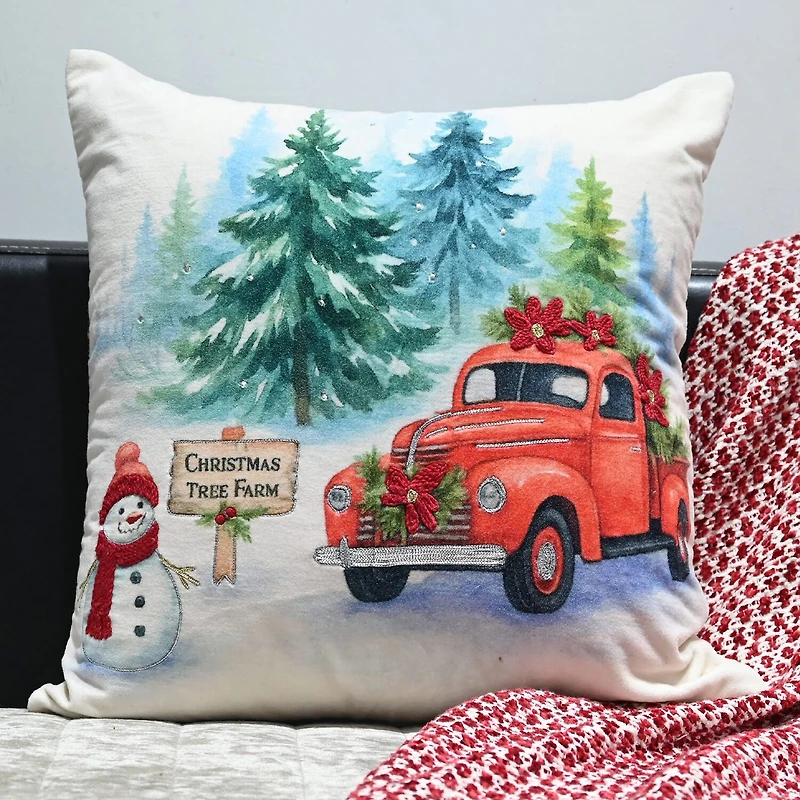 Vibhsa Accent Holiday Square Throw Pillow
