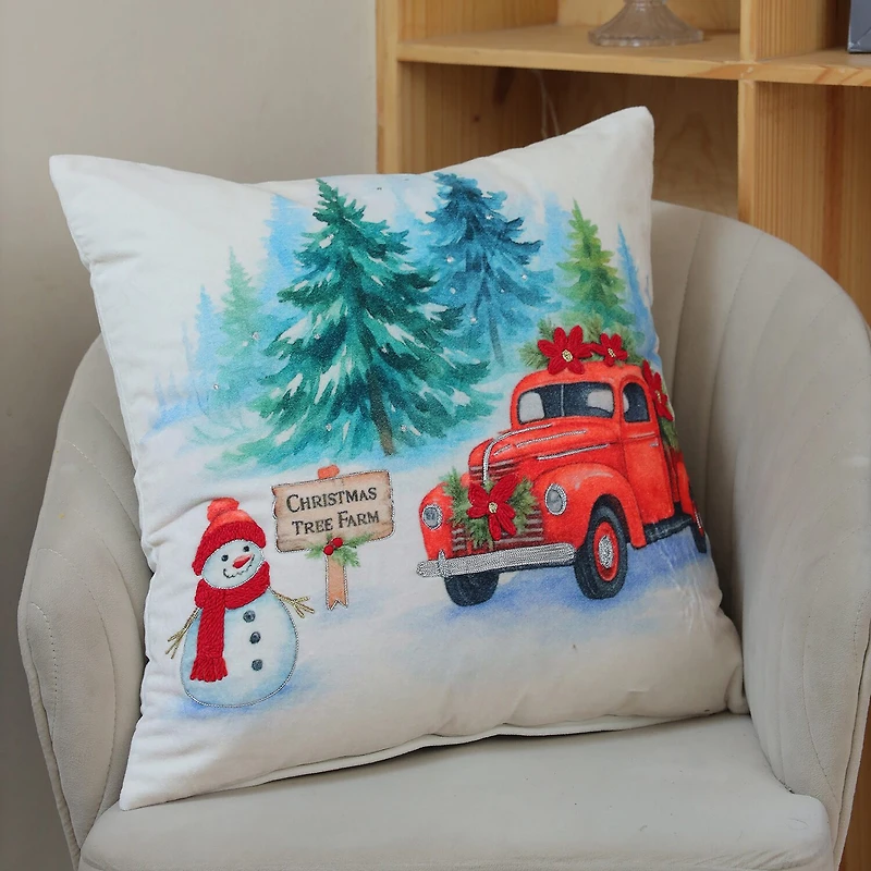 Vibhsa Accent Holiday Square Throw Pillow