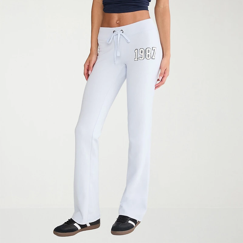 AEROPOSTALE Womens Juniors Straight Mid Rise Sweatpant