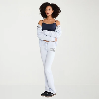 AEROPOSTALE Womens Juniors Straight Mid Rise Sweatpant