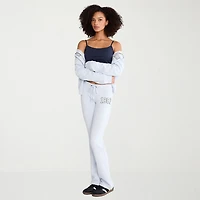 AEROPOSTALE Womens Juniors Straight Mid Rise Sweatpant