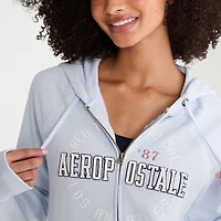 AEROPOSTALE Womens Juniors Long Sleeve Fleece Zipper Hoodie