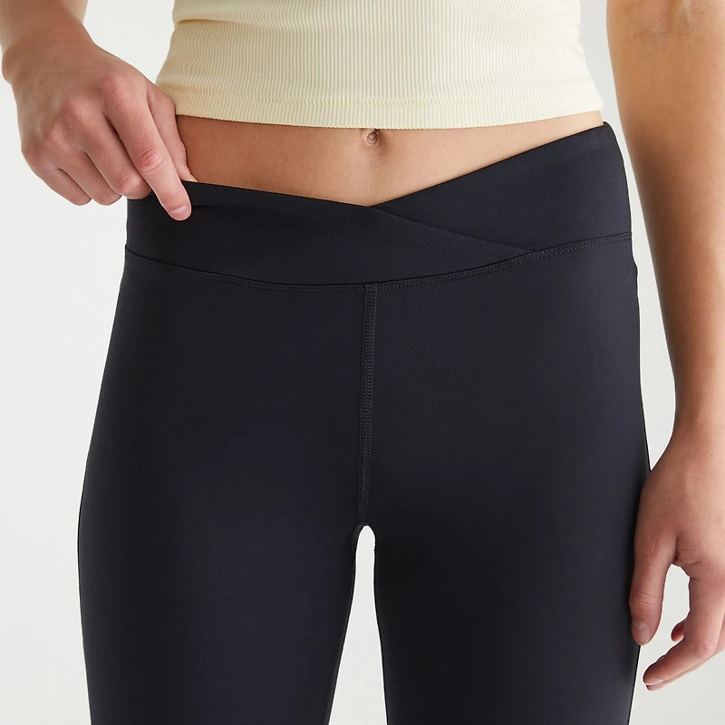 AEROPOSTALE Womens Mid Rise Bootcut Juniors Full Length Leggings