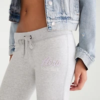 AEROPOSTALE Womens Juniors Straight Mid Rise Sweatpant