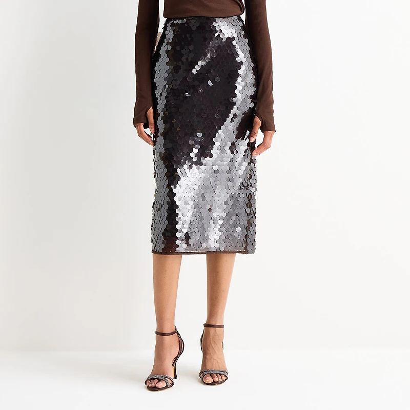 Worthington Womens Midi Pencil Skirt